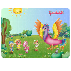 Aranyszárny puzzle hűtő mágnes
