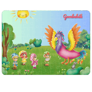 Aranyszárny puzzle hűtő mágnes